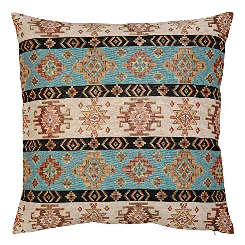 PILLOW COVER Tapestry Kilim Rug Digital Print Home Decor Bed Cushion Case 18x18"
